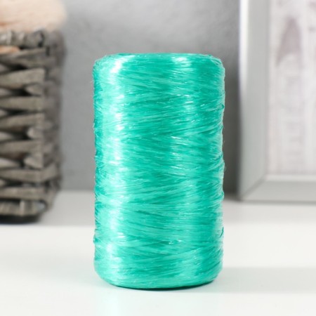 Gingerbread for manual knitting 100% polypropylene 200m/50g (set 2 pcs. Emerald, sapphire)-1