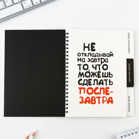 Planing with dividers "Expressor", soft cover, A5 format, 50 sheets-2