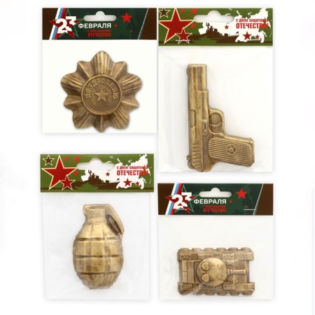 Chocolate figures "Arsenal" with Candourin, Mix, 40 g