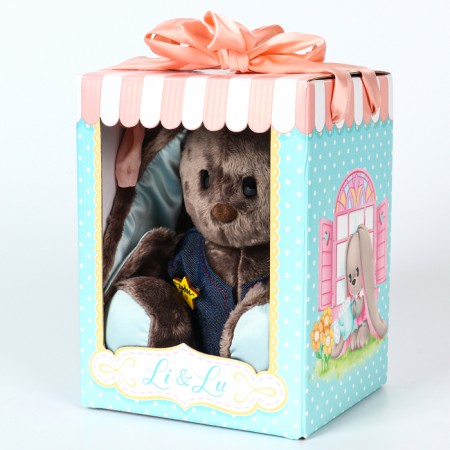 Soft toy "Baby LU in the vest", hare, 25 cm-7