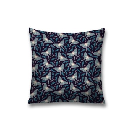 Decorative pillowcase "Moths in the night", on a zipper, size 45x45 cm