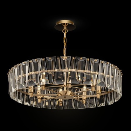 Suspension lamp Maytoni Mod043PL-08G, 8XE14, 60W, 75x75x66.8 cm, Color Gold-3