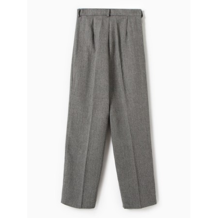 Women's pants with pincines minku: Modern Classic color dark gray, river 48-9