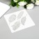 Plastic stencil "leaves" 13x13 cm