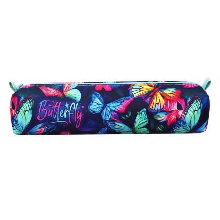 Penal soft, 1 compartment, quadro, 45 x 220 mm, PMO 11-20 neon butterflies 71609