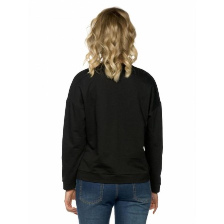 Women's sweatshirt, size XXS, black color-2