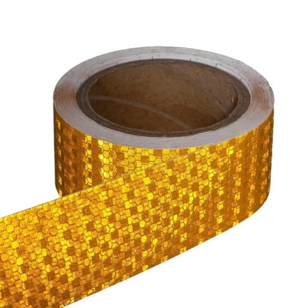 Reflective tape, self -adhesive, yellow, 5 cm × 10 m-1