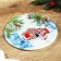 New Year. Glass plate "New Year's watercolor", 20 cm