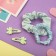 Hair Set "Militsa" 4 pcs (invisible 2 pcs - 4 cm, elastic band 2 pcs) stars, green