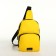 Textura lightning bag, external pocket, yellow color