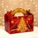 Gift box "Festive silk in red" New Year's suitcase average 20 x 12 x 19