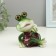 Figure "Frog with chamomile" 7x9.5x11.5cm