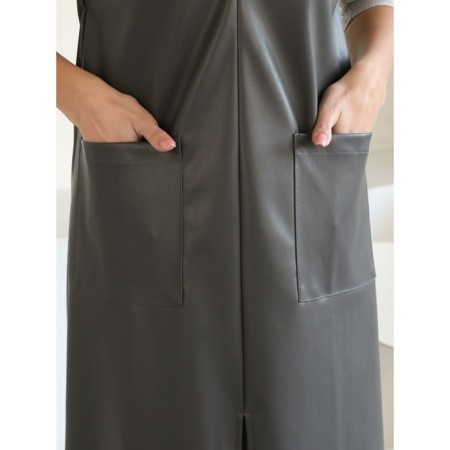 Women's dress, size 44, gray color-2