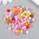 Decor for creativity plastic "Color rose" set 100 pcs mix 0.6x0.6 cm