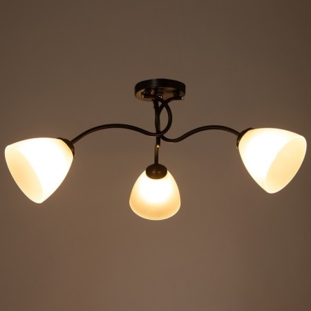 Chandelier 1086/3BK 40W E27 Black 54x54x22 cm Bayerlux-2