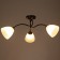 Chandelier 1086/3BK 40W E27 Black 54x54x22 cm Bayerlux
