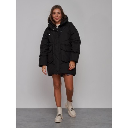 Women's jacket, size 50, black color-4