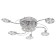 Economic Service Chandelier 8975/9cr RC, 9x20W G4, chromium color, with PDU