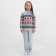 New Year. Knitted children's katan scandinavia size 32 (110-116 cm), blue
