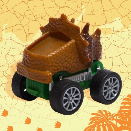 Inertial “dinosaur” truck, with 3 machines, light and sound effects-12