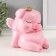 The piggy bank "Pig Princess" height is 14 cm, width 12 cm, length 15 cm.