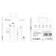 Hoco M101 headphones, wired, inserts, Type-C, 1.2 m, white