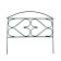 Decorative fence, 50 × 315 cm, 5 sections, metal, green, "summer plus", Greengo