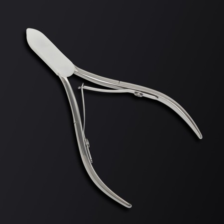Manicure nippers for the cutter “Premium”, double spring, 10.6 cm, blade length - 6 mm, on the blist, silver color-4