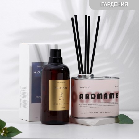 Set of Diffusor Aromatic "Aromame", Jasminovid Madamnings, 500ml rectangular jar