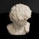 Gypsum figure "head of David" 8 x 12.5, white