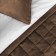 Software "Soft": a bedspread 160 x 220 cm, pillowcase 40 x 40 cm - 2 pcs, brown color