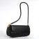 Female bag, baguette, on a magnet, black color