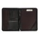 Business folder, artificial leather, 370 x 270 x 30 mm, with a metallic press, pen-tole, to suite 6D071, brown