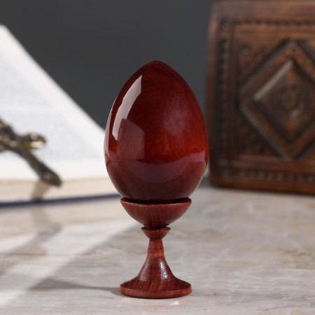 Souvenir egg on the stand icon "God's Mother of God is worthy"-4