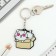 Acrylic key a keychain "Kotik", 7 x 12.5 cm