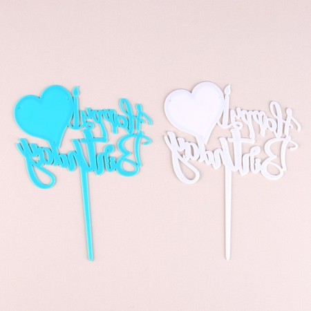 A set of toppers “Happy birthday. Little Mermaid ”, 2 pcs.-2