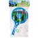 Gaming set, rackets and two balls, blue tractor