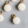 Decor for creativity plastic "Barashka ball with a loop" set 10 pcs 1.4x1.4x1.4 cm