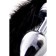 Anal plug Metal by Toyfa, silver, with a black tail, 32 cm, d = 2.9 cm