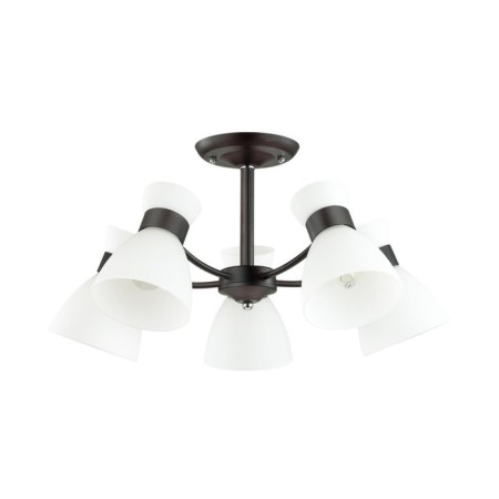 Wilma chandelier, E27, 5x40W, black color, white-1