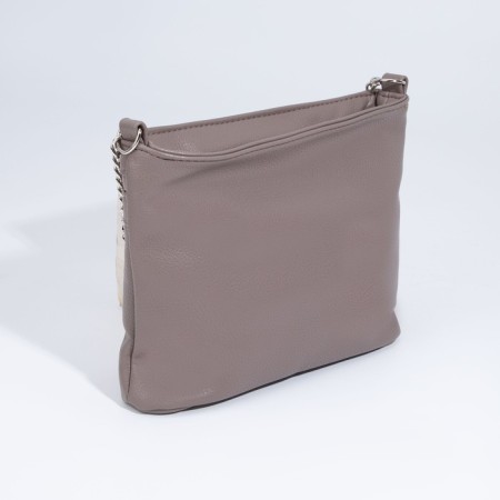 Cross-Bodi Bag on a zipper, beige color-2