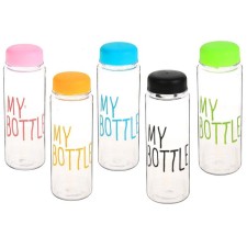 Water bottle, 500 ml, My Bottle, 19.5 x 6 cm, mix