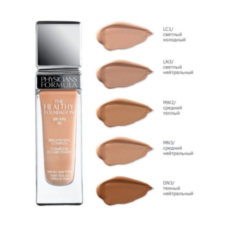 Tonal Physicians Formula The Healthy Foundation, Average Neutral Tone, 30 ml-2