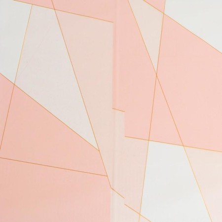 Matte film "Geometry" peach, 0.58 x 0.58 m-2