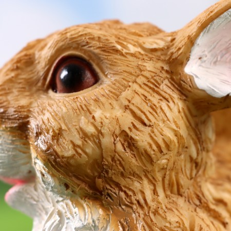 Garden Figure "Bunny Glying" 14x7x11cm-5