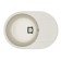 Kitchen car wash Uperwood Econ UPD-107, 001, oval, color 001 White matte