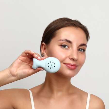 Washing brush "Kit", silicone and foam rubber, 9.8 cm, color mix-7