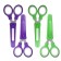 Children's scissors Erichkrause "Junior Protect", with a plastic cover and a personalized sticker, in a blister, mix