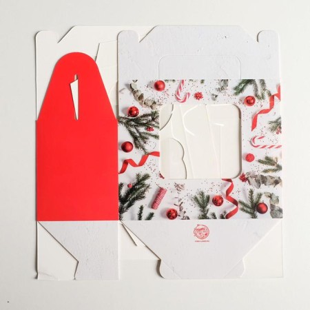 Happy cupcake box, 16 x 10 x 8 cm, New Year-3
