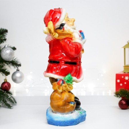 New Year's piggy bank "Santa Claus Small" red 21x34cm-3